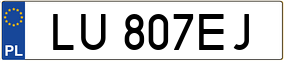 Trailer License Plate